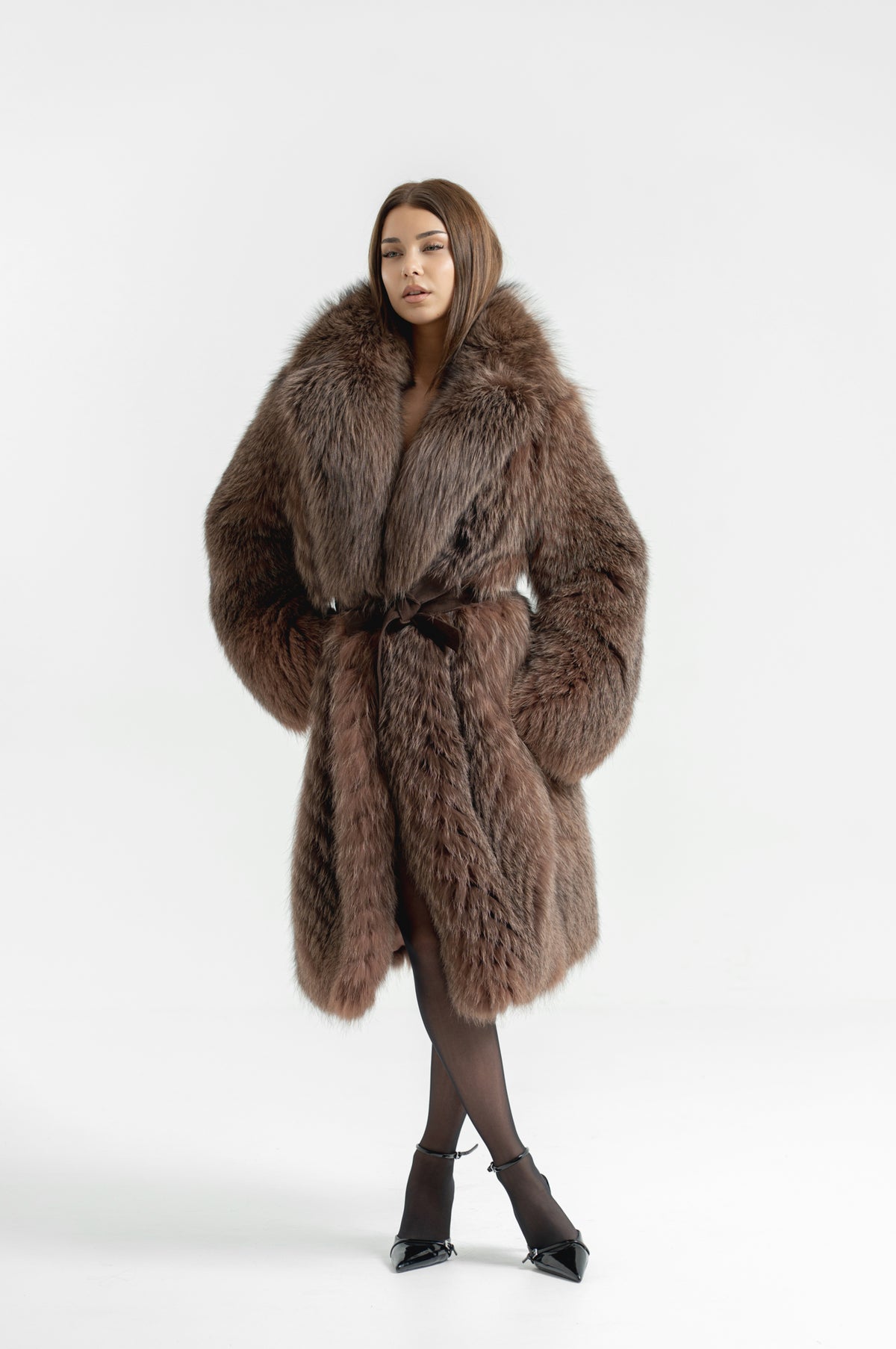 Blana din vulpe Brown Frost
