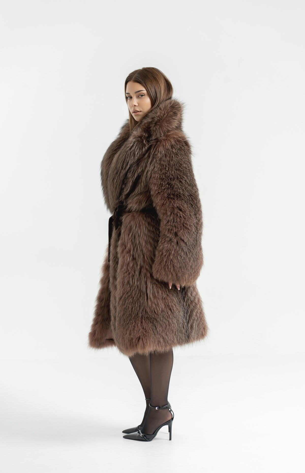 Blana din vulpe Brown Frost