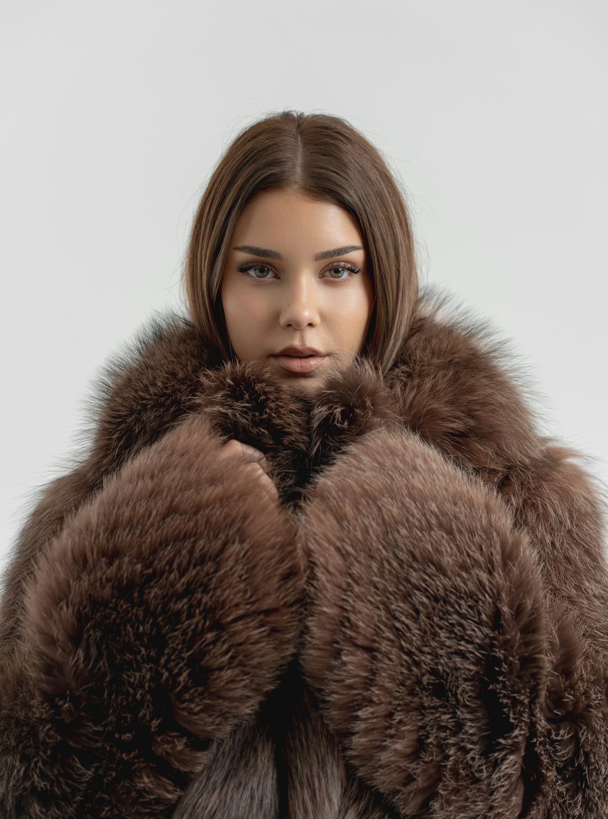 Blana din vulpe Brown Frost