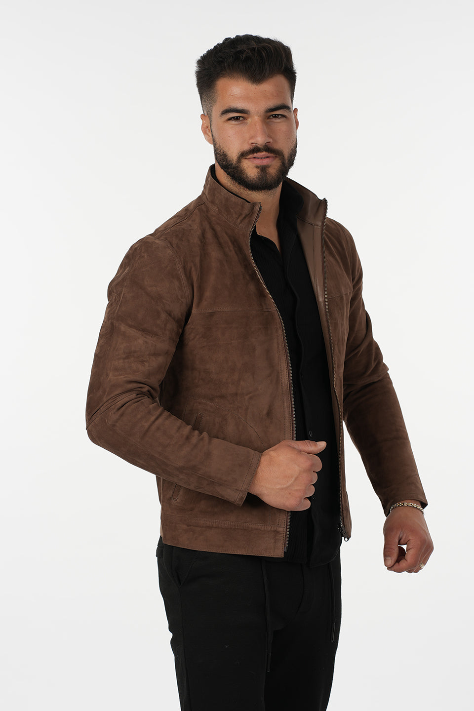 Geaca din piele de miel cu 2 fete